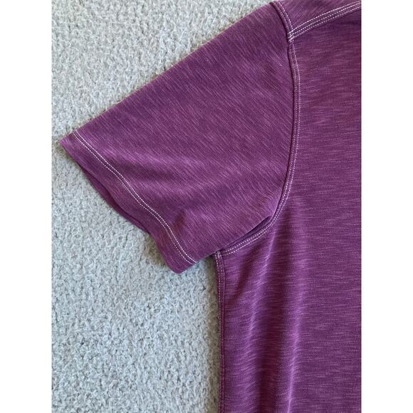 Tommy Bahama Polo Shirt Medium Short Sleeve Purple Heather Outdoor Golf Fishing - Picture 3 of 12